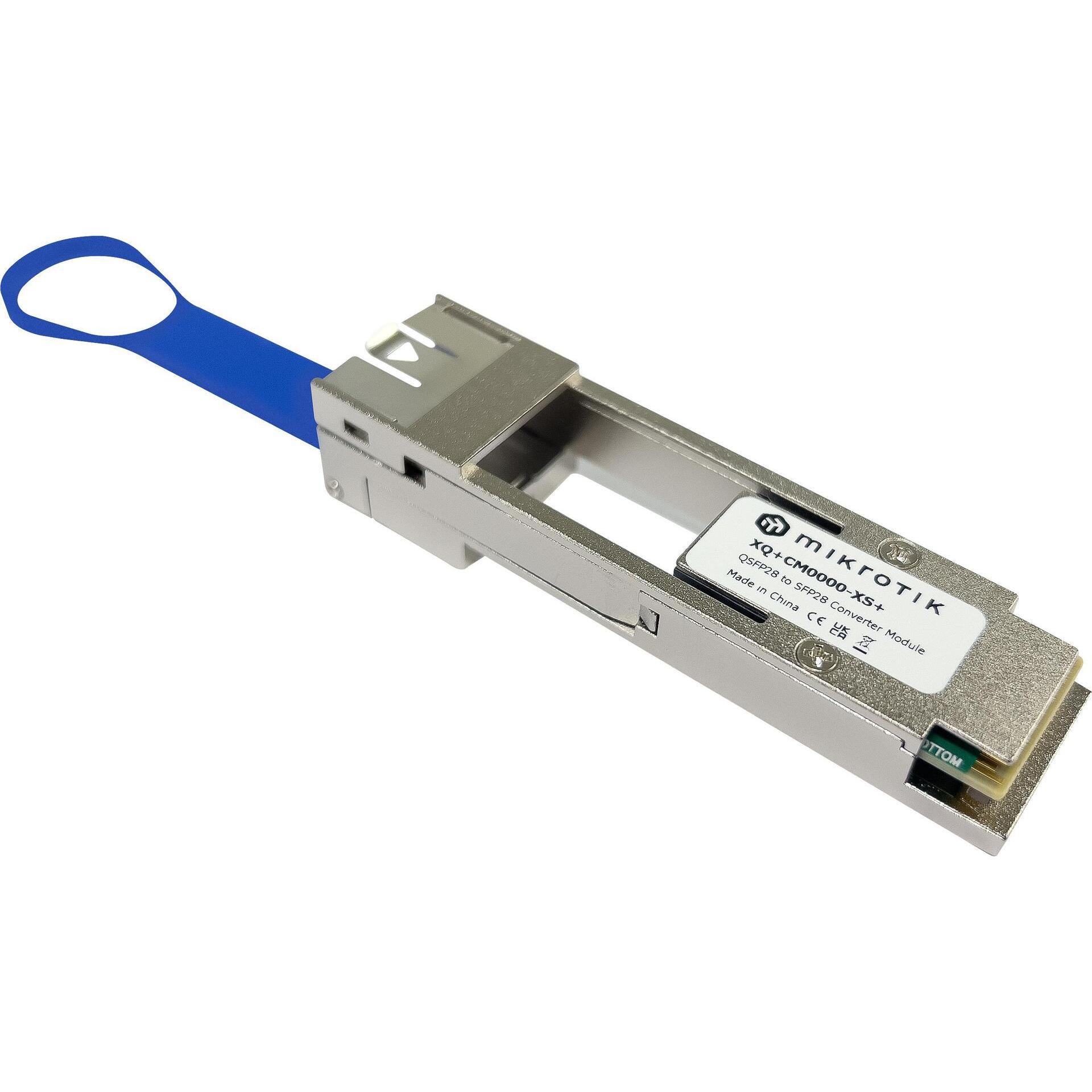 MikroTik 100G QSFP28 to 25G SFP28 adapter XQ+CM0000-XS+, Transceiver, Silber