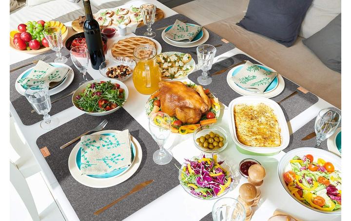 Actual product image Rose Tischset 44 x 32 cm, Anthrazit, 12er-Set (12 pcs., 44 x 32 cm)