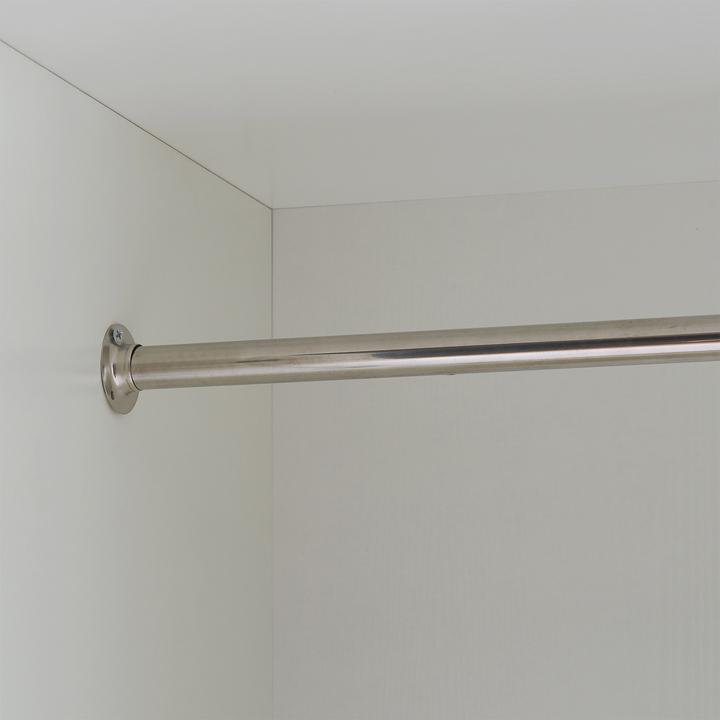 Produktbild En.Casa Kleiderschrank Eiselfing 176x80x52 cm 3 Schubladen Weiss