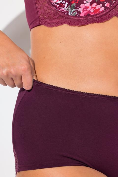 Image du produit Ulla Popken Hipsters en lot de 3, dentelle (50, 52, Lot de 3)