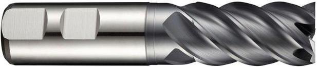 Actual product image Dormer End mill C907 DIN 844 K Nominal-Ø 28 mm Cutting edge length 45 mm HSS-E-PM ALCRONA 45 ° Cutting