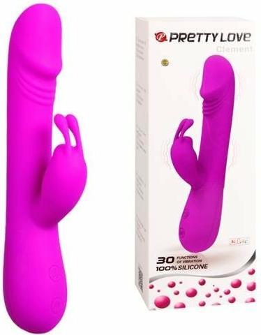 Actual product image Pretty Love 30 vibration functions, silicone, waterproof, 3 AAA batteries