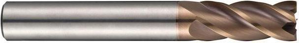 Dormer End mill S766 Nominal Ø 12 mm Total length 83 mm Cutting edges HM TiSiN Number of cutting edges 4