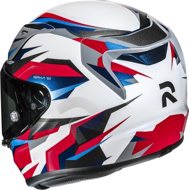 Actual product image HJC RPHA 12 DRAVIX MC21 Integralhelm Weiss / Rot / Blau M (M, 57 - 58 cm)