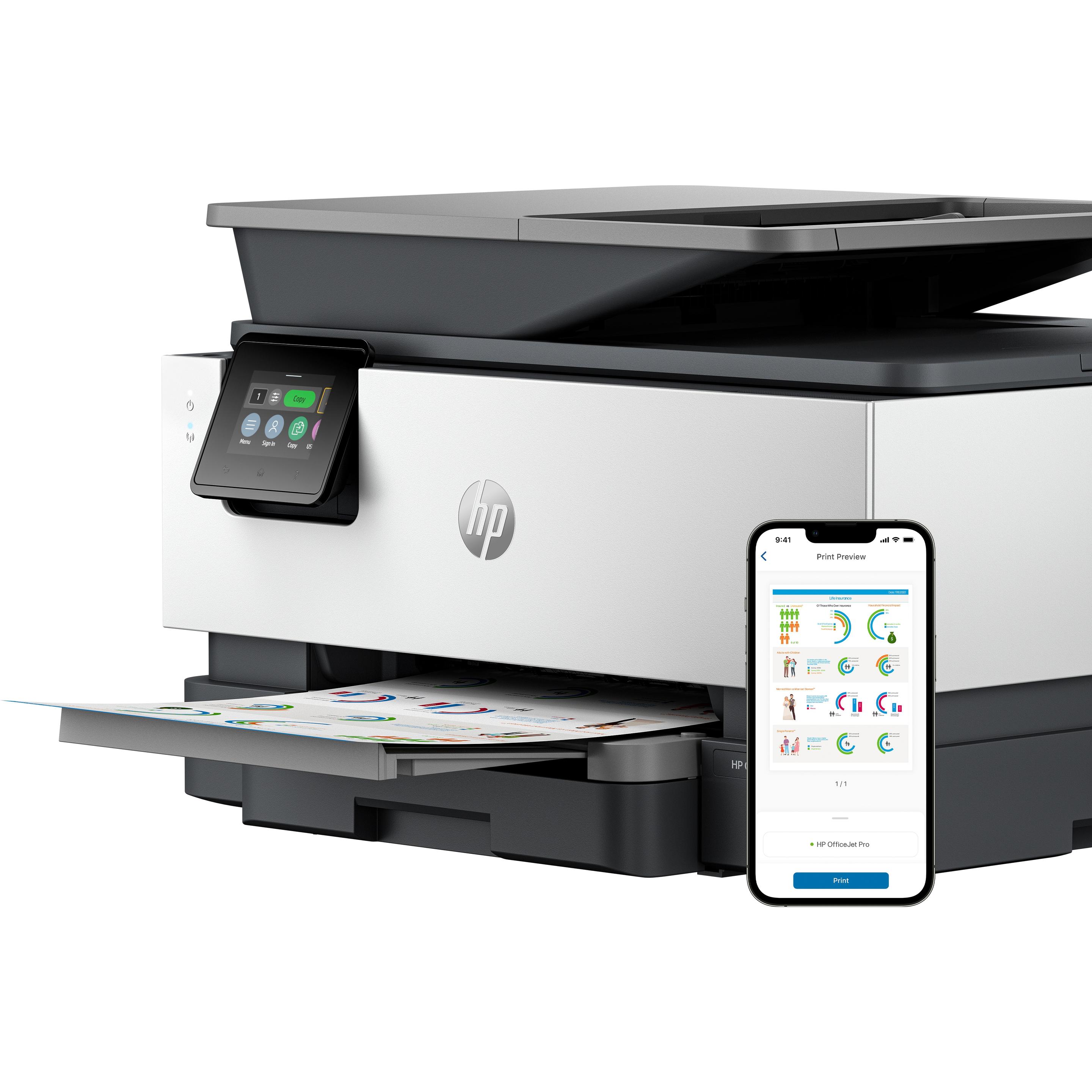 HP OfficeJet Pro 9120b (Tintenpatrone, Farbe), Drucker, Grau