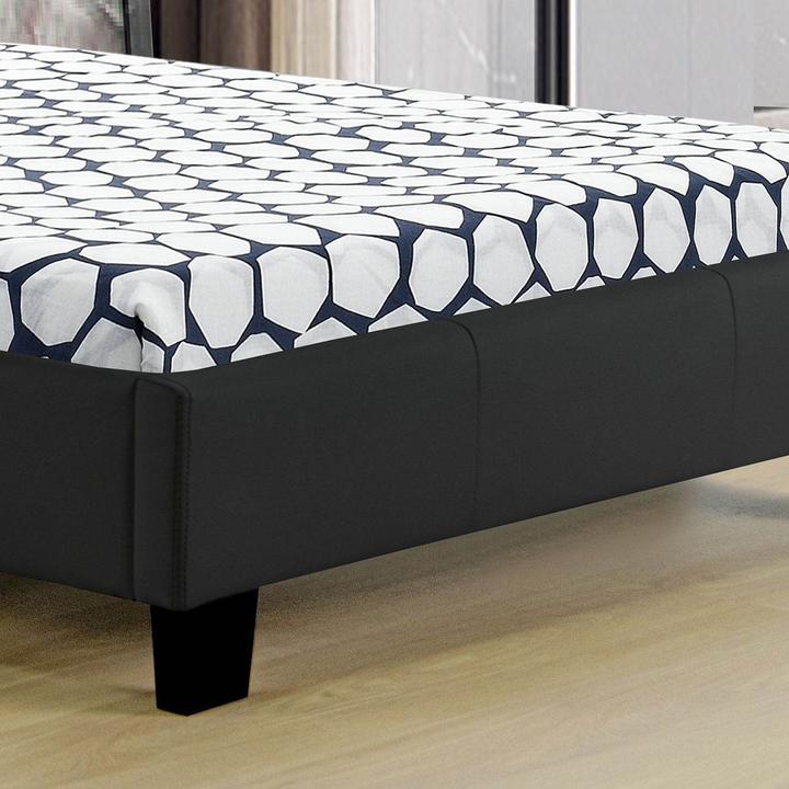 Actual product image Juskys LED upholstered bed Verona with slatted frame (90 x 200 cm)