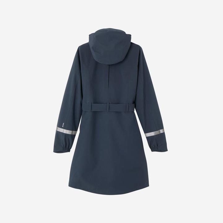 Produktbild Btwin Regentrenchcoat City 940 wasserdicht Damen marineblau (S)