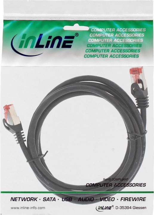 Actual product image InLine Crossover patch cable (S/FTP, CAT6, 0.30 m)