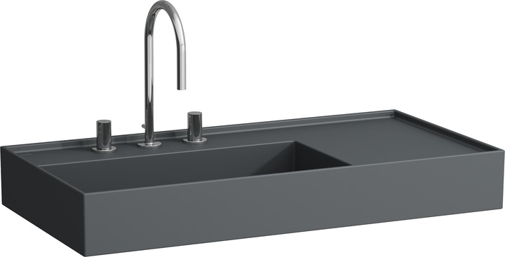 Image du produit Laufen Kartell lavabo à poser, tablette à droite, 3 trous pour robinetterie, sans trop-plein, 900x (937 mm, 900 mm)