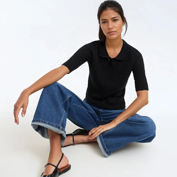 Produktbild La Redoute Collections Pullover mit Polokragen (M)