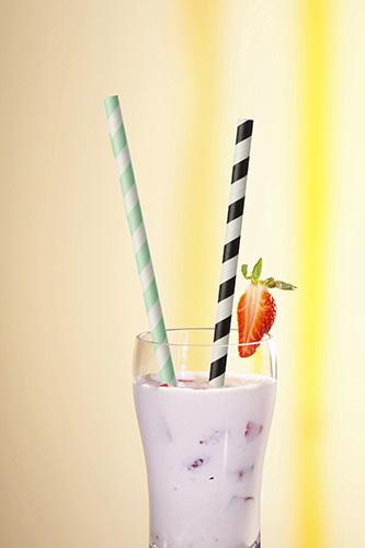 Produktbild Papstar Trinkhalme Stripes (100 x)