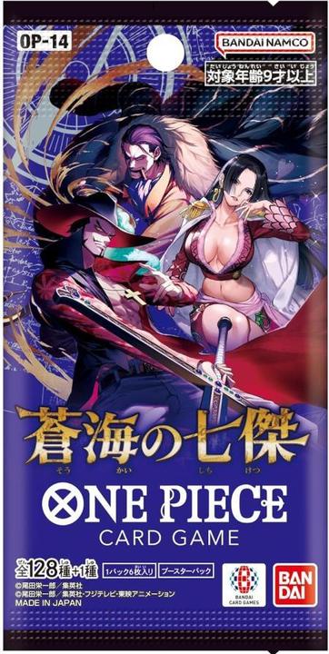 Actual product image Bandai One Piece - JCC - Booster - OP-14 - "Shichibukai" - Japanese (Japanese, Booster display)