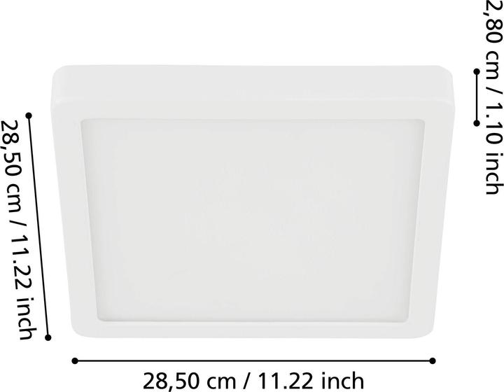 Actual product image EGLO 99248 LED ceiling light white angular (2500 lm)