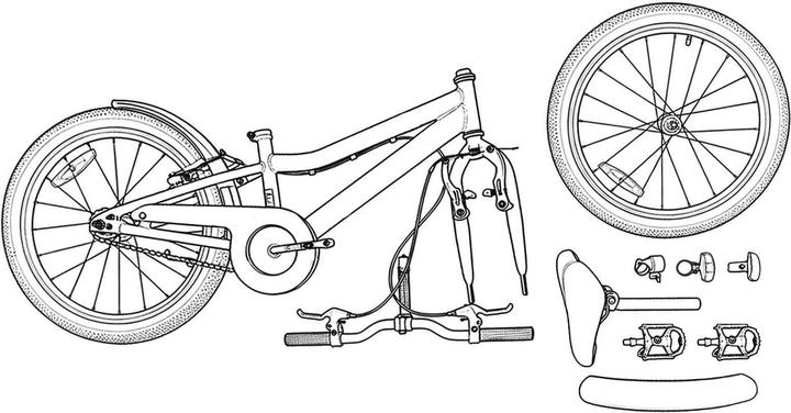Produktbild vidaXL Kinderfahrrad (18")