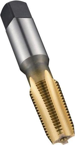 Actual product image Dormer Machine tap ANSI B94.9C E721 NPT 1/8 ″x27 HSS TiN 1.5XD Normal