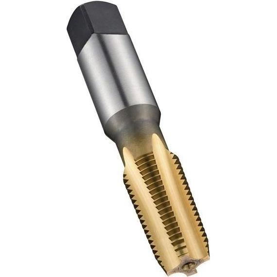 Dormer, Gewindeschneider + Gewindebohrer, Maschinengewindebohrer ANSI B94.9C E721 NPT 1/4 ″x18 HSS TiN 1,5XD Normal