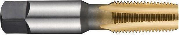 Actual product image Dormer Machine tap ANSI B94.9C E721 NPT 1/8 ″x27 HSS TiN 1.5XD Normal