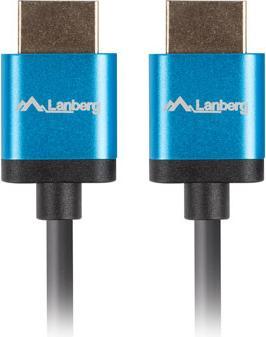 Image du produit Lanberg Câble HDMI M/M v2.0 1m noir 4K (1 m, HDMI, 2.0)