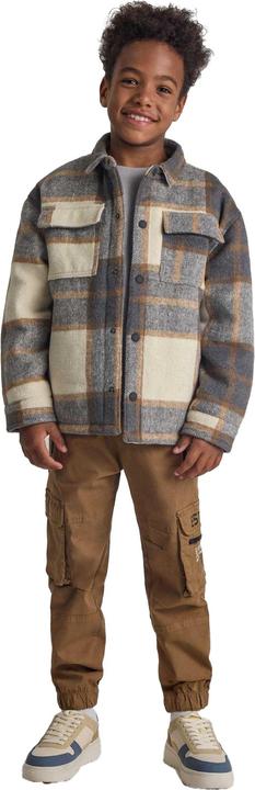 Actual product image Minoti Boys Plaid Wool Blend Padded Jacket (128)