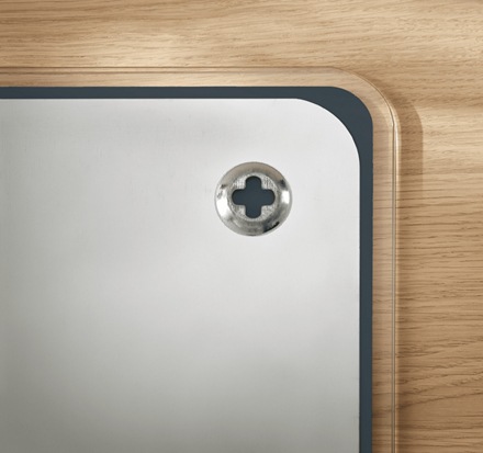 Actual product image Leitz Cosy glass whiteboard 40 x 60 cm, gray (78 x 48 cm)