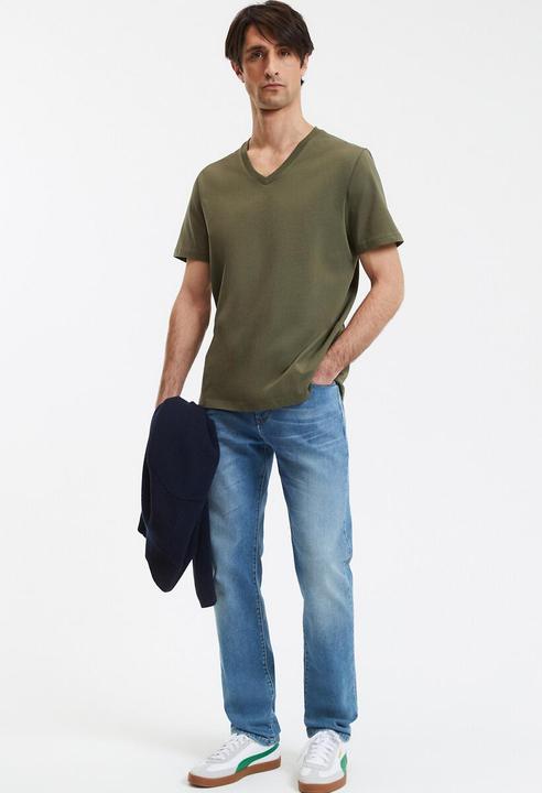 Produktbild La Redoute Collections T-Shirt mit V-Ausschnitt (M)