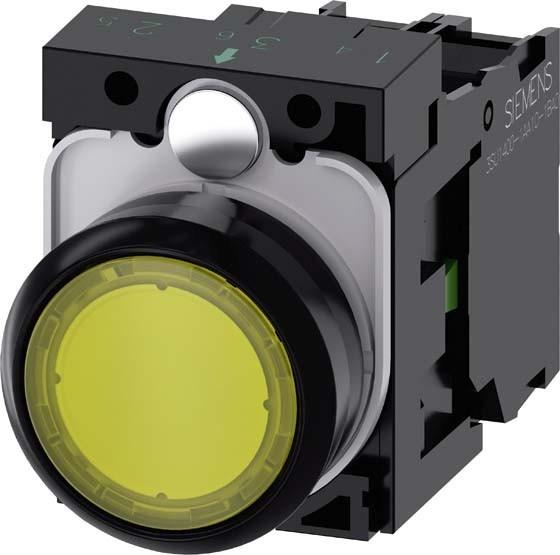 Actual product image Siemens Push button 1f ge rnd Ř22mm 1S 3SU1106-0AB30-1BA0