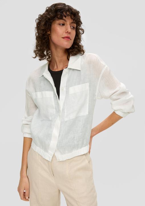 Produktbild s.Oliver Bluse Blusenjacke aus Leinen (48)