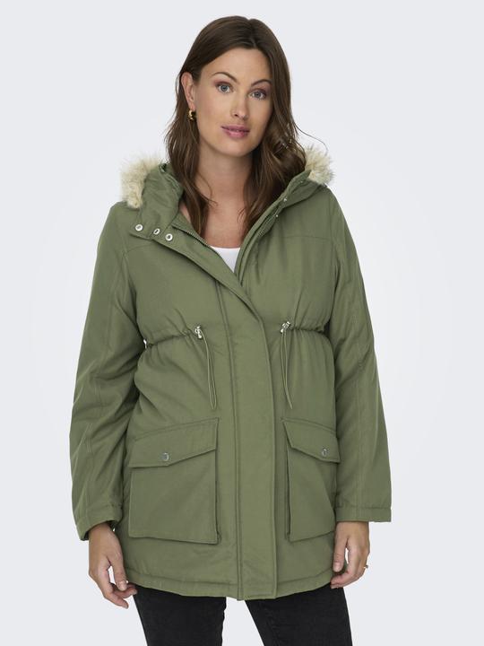 Image du produit Only Maternity Capuche avec bord en fausse fourrure amovible Maternity Parka Longue parka (XS)
