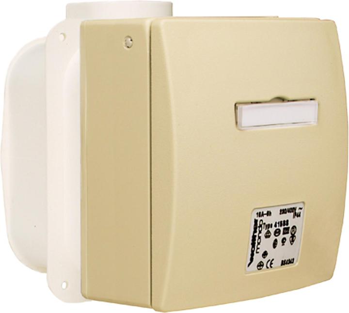 Actual product image Walther Werke WAL 436BSLG MONDO wall outlet 32A 5P 400V 6h IP44 flush-mounted with flush-mounted box RAL 70