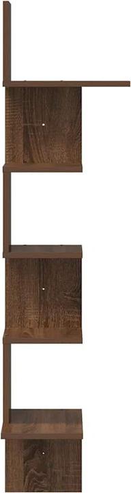 Image du produit vidaXL Wand-Eckregal Braun Eichen-Optik 32x32x127,5 cm Holzwerkstoff