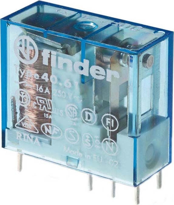 Immagine prodotto Finder Rele' Stand.pcb,bip.16a/24v/12