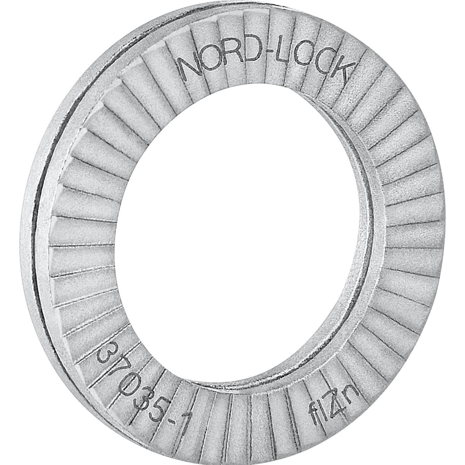 Nord-Lock, Muttern + Unterlegscheiben, Keilsicherungsscheiben NL27 zinklamellenbeschichtet, nach DIN25201 (M27)