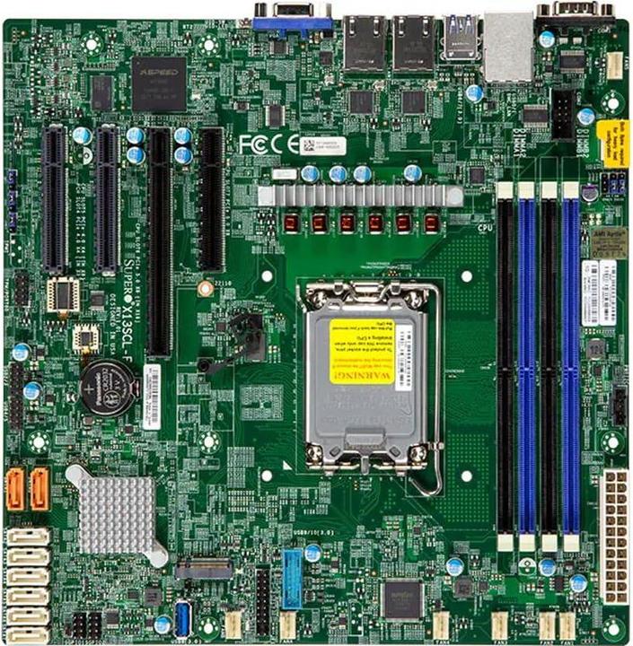 Produktbild Supermicro Motherboard X13SCL-F (bulk pack) (LGA 1700, mATX)