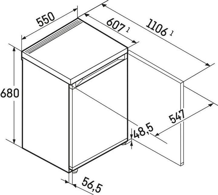 Image du produit Liebherr Re1000-20 (92 l)