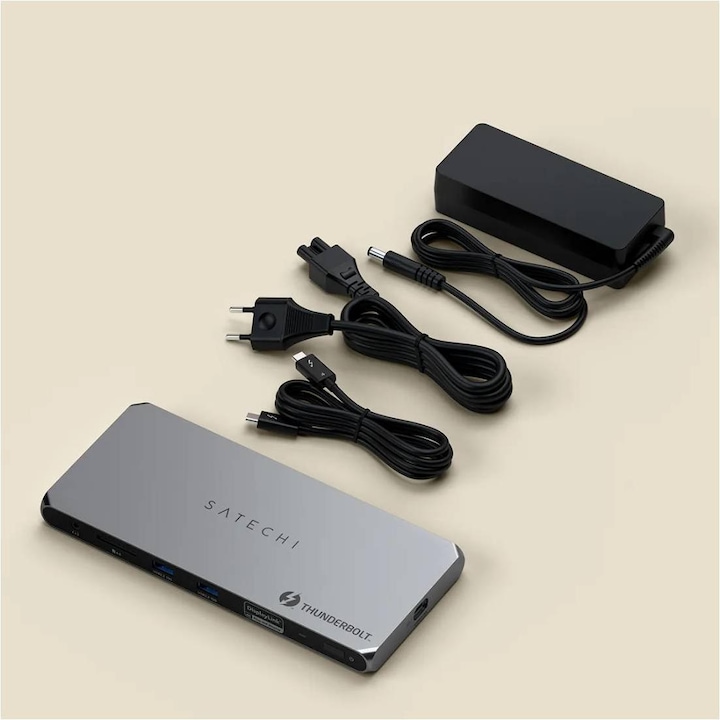 Immagine prodotto Satechi Thunderbolt 4 Multi- Docking station per display (Thunderbolt, 11 Porti)