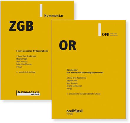 Immagine prodotto ZGB & OR Kommentar Kombipaket (Tedesco, Jolanta Kren Kostkiewicz, Marc Amstutz, Roland Fankhauser, Stefano Lupo, 2023)