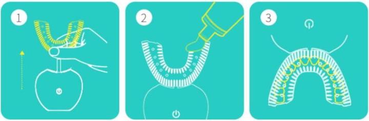Actual product image V-White Toothbrush (Ultrasonic toothbrush)