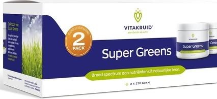 Produktbild Vitakruid Super Greens 220g - Pack of 2 (Körperlotion)