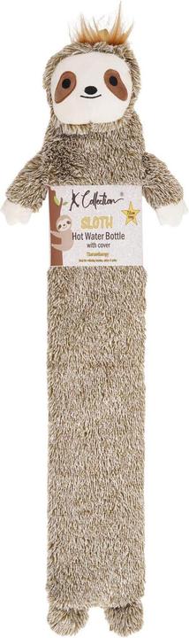 K Collection Faultier Wärmflasche und Deckel Extra lang 2l (2 l, Bettflasche mit Bezug)