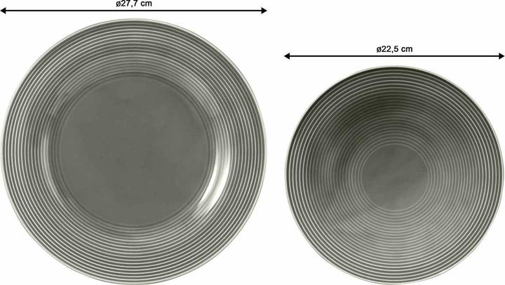 Actual product image Seltmann Weiden dinner service Beat pearl grey uni 12 pieces (12 Piece)