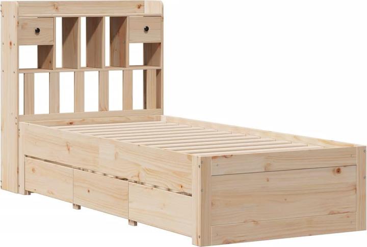 Produktbild vidaXL Bett mit Regal (140 x 200 cm)
