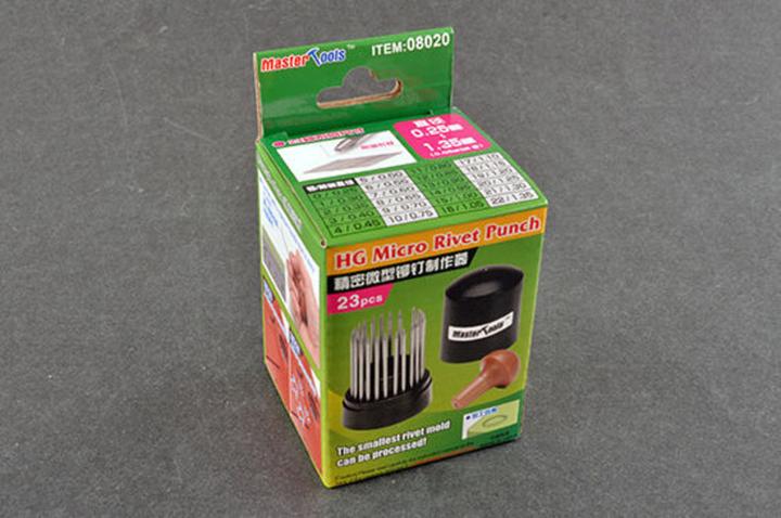 Immagine prodotto Master Tools Punzone per micro rivetti HG (23 pezzi, 0,25 mm-1,35 mm)