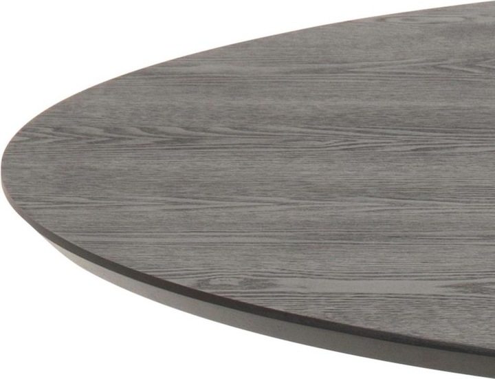 Immagine prodotto AC Design Tavolo da pranzo Barcellona impiallacciato in frassino nero rotondo (110 x 74 cm)
