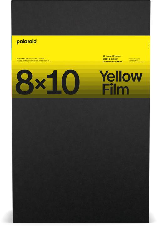 Actual product image Polaroid 8x10 Duochrome Film Black & Yellow