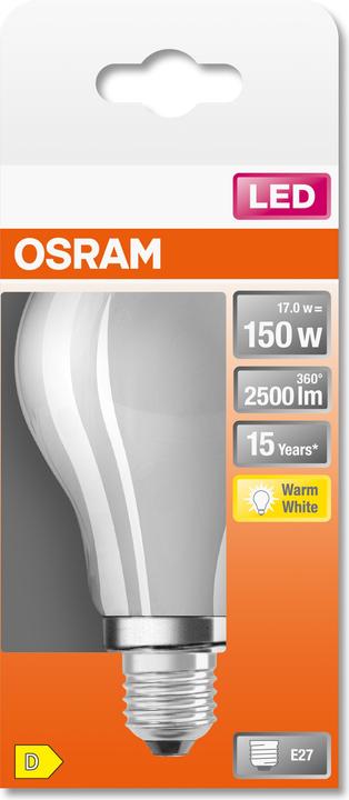 Produktbild Osram Led Retrofit Classic A (E27, 17 W, 2500 lm, 1 x, G)
