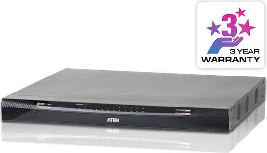 Image du produit Aten KN4124VA-AX-G Commutateur clavier/vidéo/souris (KVM) Montage en rack