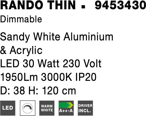 Image du produit Nova Luce Rando Thin (1950 lm)