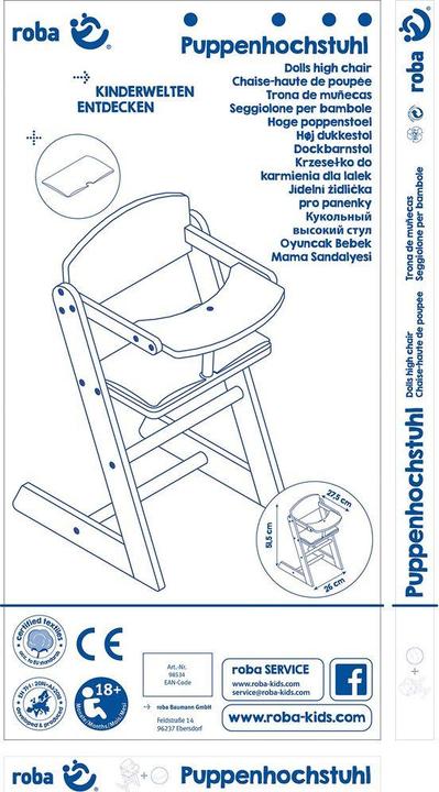 Immagine prodotto Roba Seggiolone per bambole