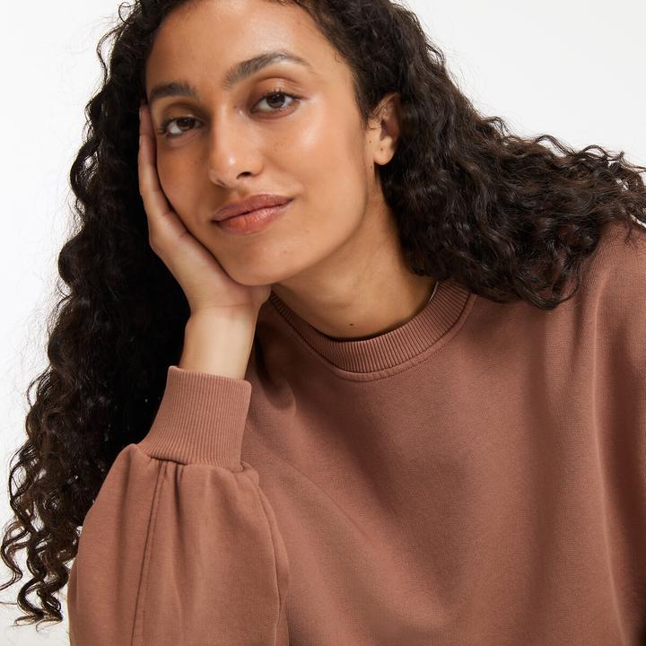 Actual product image La Redoute Collections Kurzes Sweatshirt mit Rundhalsausschnitt (S)