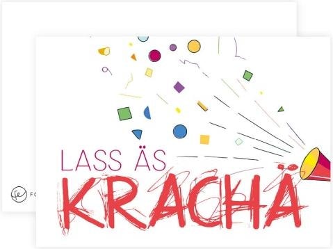 Produktbild Fotoeigenart Postkarte Lass äs krachä (400 Stk.)
